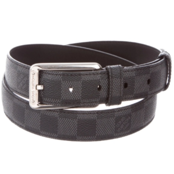 Louis Vuitton Other - Louis Vuitton Black Damier Graphite Force Belt 40